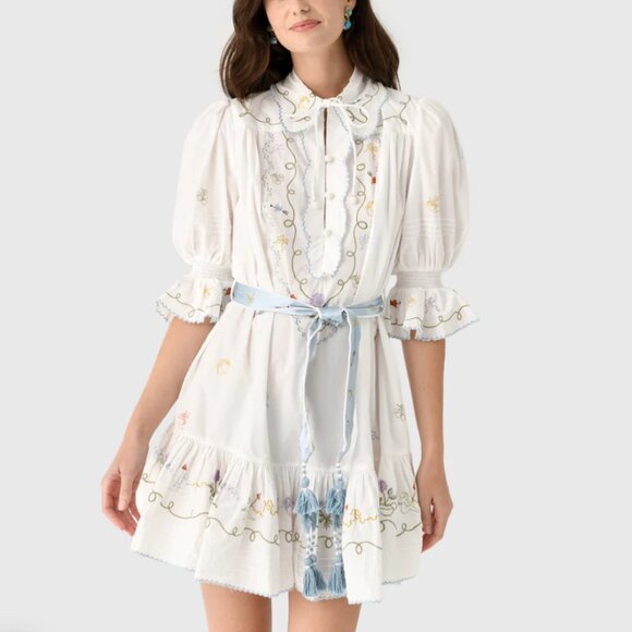 Alemais Giulia Embroidered Mini Dress - Picture 2 of 13